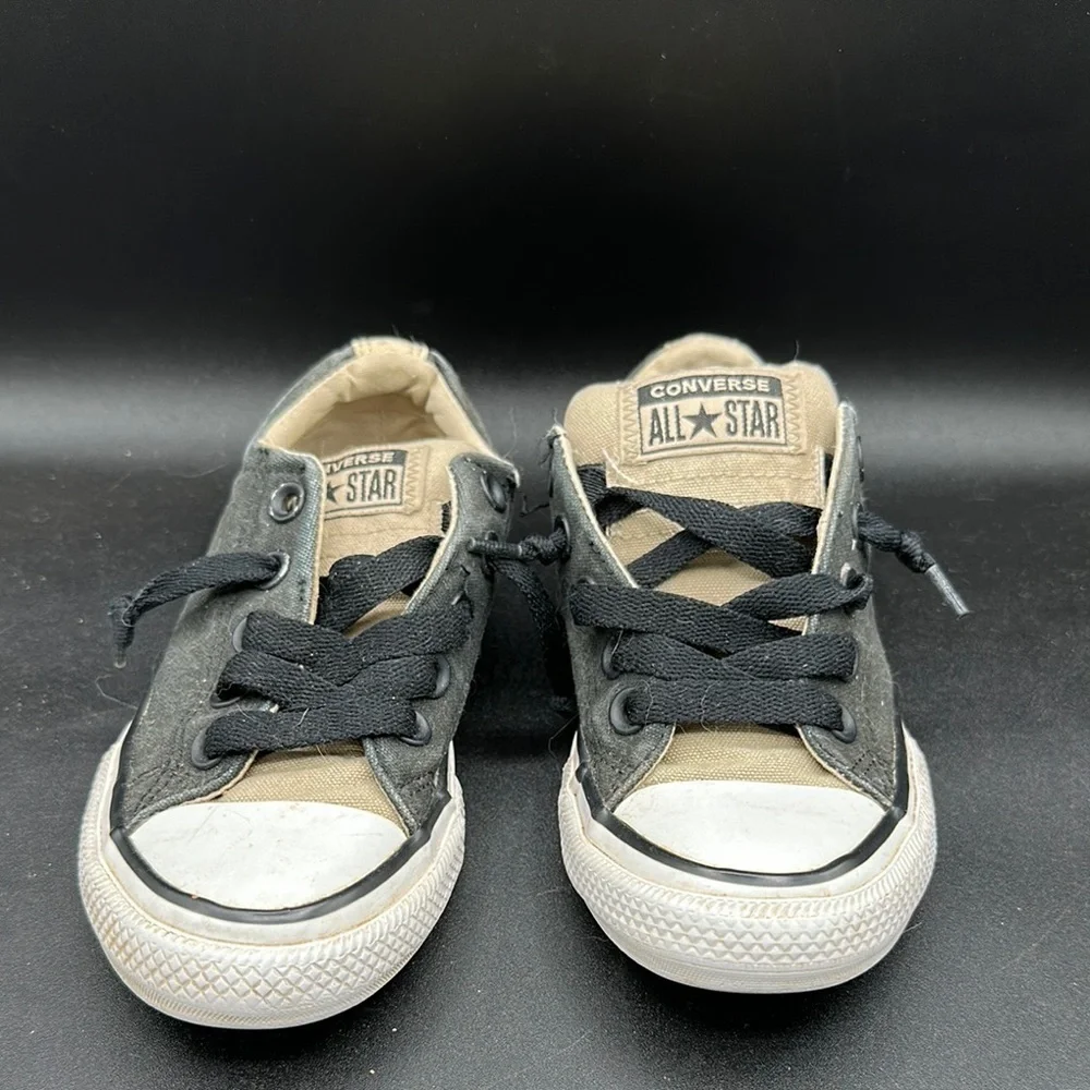 Converse Kids Black and Tan Sneakers size 12